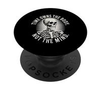 Memento Vivere Skull Latin Quote Stoic PopSockets Adhesive PopGrip