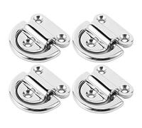 MEMEWOCA 4PCS ZWS3217-8 8mm 316 Stainless Steel D Ring Buckle, Yacht Accessory D Ring, Corrosion Resistant D Buckle for Marine Use, Professional Grade Hardware with Fine Workmanship