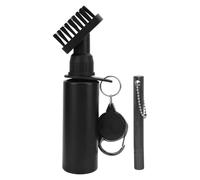 MEMEWOCA Club Cleaner Brush with 150ml Anti Leakage Squeeze Bottle, Golf Club Groove Sharpener Tool and Water Spray Brush for Course Cleaning Essentials (Black)