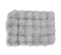 MEMEWOCA Fluffy Pet Bed Mat Ultra Soft Comfort, Plush Dog Kennel Pad, Keep Warm Thickened Pet Sleeping Mat for Dogs Cats, Bubble Plush Crate Pad with Non - Slip Bottom for Indoor Outdoor Us (XL)