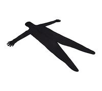 MEMEWOCA Photography Chromakey Bodysuit, Full Body Stretch Fabric Suit for Green Screen Video Effects, Black Seamless Spandex Costume with Back Zipper for Live Streaming and Film (170cm)
