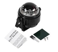 MEMEWOCA Voyager Bracket Mount, Marine Digital Navigation with Accuracy Compensator, ABS Portable Direction Finder for Boat Caravan Truck and Auto (Black)