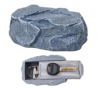 Memeyou Fake Rock Key Hider Decoration Safe Holder For Outdoor Yard Garden Outside Large Size Design Hide A House Spare Key Lock Box Teal