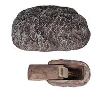 Memeyou Hide a Key Outdoor Waterproof Key Hiders Safe Storage Lock Box For Outside Yard Garden Statues Ornament Indoor Fake Rock Stone Decorative Large Size Design House Spare Holder