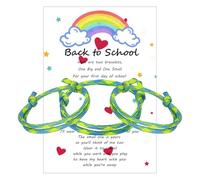 MEMFALL First Day of School Bracelet Back to School Gifts Mommy and Me Bracelets First Day of School Gifts, ADJUSTABLE, Alloy, no gemstone