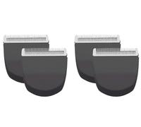 MEMIRY Professional Peanut Snap On Blades Compatible with Wahl Peanut Hair Clipper 2068-300, 4 Packs (Black)