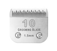MEMIRY Size 10 Detachable Dog Grooming Blades, Compatible with Andis, Oster A5, Wahl KM10 Series Clippers, Cut Length 1.5mm, Silver (10#1.5mm, 1 Pcs)