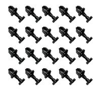 Memiuyelay 20 Pack RV Vent Latch Clips Replacement Fit for Norcold 617772 Refrigerator Service Vent Doors Quarter Turn Panel Fastener for Camper Refrigerator Vent Black RMS-14 Material