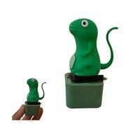 Memkey 2pcs Lizard Button Sound Keychain with Colorful Lights, Animal Stress Reliever, Portable Anxiety Relief, Fun Sound Button