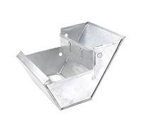 Memmyly Stainless Steel Rabbit Durable Feed Box Pet Feeding Trough Pet Feeding Box Breeding Factory Accessories for Hunting Dogs (Silver, 15.5x14.5x9cm)