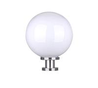 Memnk Stainless Steel Globe Light Waterproof Outdoor Street Lighting Column Pillar Lamp E27 External Wall Decoration Spherical Gate Lantern for Yard Deck Pond Landscape (Size : 35 * 42cm)