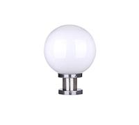 Memnk Stainless Steel Globe Light Waterproof Outdoor Street Lighting Column Pillar Lamp E27 External Wall Decoration Spherical Gate Lantern for Yard Deck Pond Landscape (Size : 25 * 31cm)