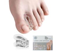 MEMNUN Soft and Highly Elastic SEBS Toe Separators, Hallux Valgus, Bunion,Hammer Toe, Overlapped Toe Corrector, Yoga Toe Separator, 10 Pieces