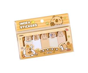 Memo - Animation Sheet Indicators for Highlighting | Recycled Pulp with Repositionable Gum, Whimsical Animal Reminder Tabs, Aesthetic Writing Equipment for Novels, Manuals, Diaries and Files