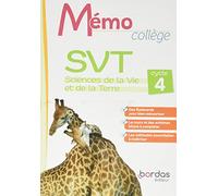 Mémo Collège SVT Cycle 4 2022 livret: Cahier de l'élève