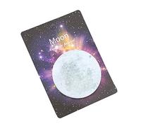 Memo Earth Moon Neptune Sedna Stickers 30 Sheets Round Shape Memo Pad Sticky Notes Bookmarks GrayUseful and Professional
