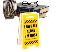 Memo Holder for Desk,Office Memo Holder | Warning Sign Shaped Table Photo Display Clip - Funny Digital Card Display, Study Memo Holder, Acrylic for Card