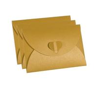 memo Holder, Self-Seal Envelopes for Cards with Heart Clasp, Pack of 36, Multicolor, 4x3in(Gold)
