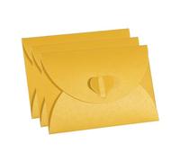 memo Holder, Self-Seal Envelopes for Cards with Heart Clasp, Pack of 36, Multicolor, 4x3in(Yellow)