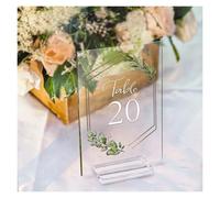 memo Holder, Table Number Holders with Numbers 1-20 Multicolor Pack of 10 20 30(30 Pack)