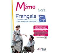 Mémo Lycée - Français 2de / 1re - 2024 - Cahier - élève: L'essentiel pour réussir au bac