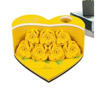 Memo Notepad - 3D Rose Sculpture Sticky Notes With 156 Sheets - Memo Pad | Paper Flower Art Pad With Pen Holder And Markers | Creative Stationery Gift | Pillow