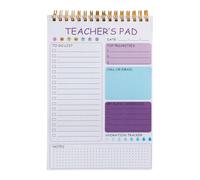Memo Pad Twin Coil Binding Daily Planner Notebook 52 Sheets for Daily Planning and Lesson Plans Task Management Work Schedule