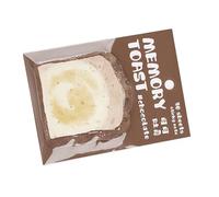 Memo Pads Sticky Notes, Toast Bread Shape, Cute Memo Pads 30 Sheets, Work with Playful Touch, Study Ideal for Busy Individuals