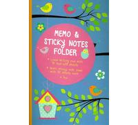 Memo & Sticky Notes Folder: Cute Birds: Small Folder Containing 7 Sticky Notepads, a Tear-Off Lined Writing Pad, and Gel Pen