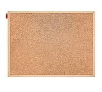 Memobe Cork Pin Board 90 x 60 cm - Pin Board Cork Board with Wooden Frame - Cork Board for Photo Hanging, Notes - Cork Wall Natural Cork Surface - Cork Board for Office - Cork Panels for The Wall
