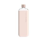 memobottle SLIM (Pale Coral) Bundle - 15oz (450ml) - Bottle, silicone sleeve & lid | Sleek, Slim & Flat Water Bottle for Bags & Laptops | BPA Free Tritan | Ideal for Daily Use