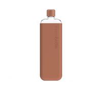 memobottle SLIM (Terracotta) Bundle - 15oz (450ml) - Bottle, silicone sleeve & lid | Sleek, Slim & Flat Water Bottle for Bags, Laptops | BPA Free Tritan | Ideal for Gym| Modern, Minimalist