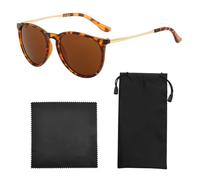 MEMOFYND 1 Piece Glasses, 1 Piece Cleaning Cloth, 1 Piece Storage Bag, Retro Fashion Sunglasses, Ladies Sunglasses, Classic Glasses, Clothing Decorative Mirrors