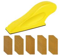 MEMOFYND 1 Piece Micro Sander, 50 Sandpaper Sheets, Yellow, RM Model, Manual, Fine Grit 80, No Accessories, SANDER