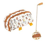 MEMOFYND 1 Piece of Dolphin Pen Bag, 1 Piece of Dolphin Bookmark, Cute Cartoon Pencil Box, Multi -Function Pen Bag, Interesting Pencil Box, Student Stationery Supplies