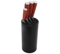 MEMOFYND 1 Piece Universal Knife Block Storage Rack, Plastic Storage Rack, Round Knife Block Bracket, Kitchen Knife Storage Rack, Knife Storage Tool, Kitchen Storage Knife Rack (Black)