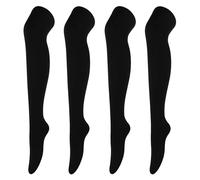 MEMOFYND 2 Pair Pack Of Women's Over-the-knee Socks, Cotton Over-the-knee Socks, Women's High Socks, Over-the-knee Thermal Socks, Calf Socks (black)