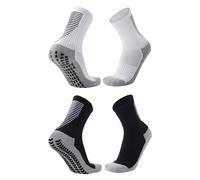 MEMOFYND 2 Pairs Of Football Socks, Mid-calf Socks, Dotted Football Socks, Men's Grip Socks, Non-slip Socks, Sports Socks, Non-slip And Wear-resistant, Suitable For Football, Basketball, And Running