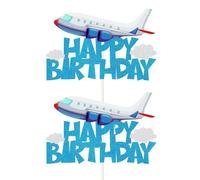 MEMOFYND 2 Pieces Airplane Cake Inserts, Cake Decorations, Creative Cake Inserts, Party Supplies, Party Decorations