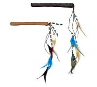 MEMOFYND 2 Pieces Feather Headbands, Boho Headwear, Clothing Accessories, Vintage Headbands, Party Headwear