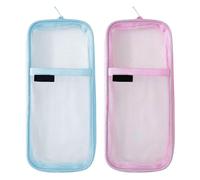 MEMOFYND 2 Pieces of Transparent Mesh Pencil Cases, Lightweight Pencil Cases, Simple Pencil Cases, Large-Capacity Pencil Cases, Girls’ Pencil Cases, Student Supplies
