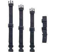 MEMOFYND 3 Pack Black Buckle Straps, Cargo Straps, Compatible with Car, Truck, ATV & More, Polypropylene Material