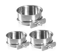 MEMOFYND 3-Piece Bird Water Bottles, Stainless Steel Water Bottles, Bird Feeders, Feeders With Stands, Pet Supplies