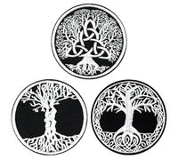 MEMOFYND 3 Pieces Of Embroidery Patches, Clothing Decoration Patches, Clothing Patches, Sewing Patches, Clothing Accessories