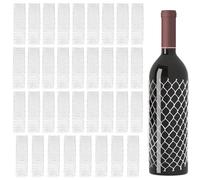 MEMOFYND 35 Pcs Wine Bottle Protection Nets, Anti Dent, Anti Scratch, Wine Bottle Net Cover, Elastic Protection Nets, Wine Bottle Shipping Protection, Wine Bottle Shock Protection Packing Nets.