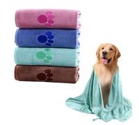 MEMOFYND 4 Pieces Of Pet Towels, Cat And Dog Bath Towels, Soft Plush Towels, Reusable Absorbent Towels, Microfiber Pet Bath Towels, Pet Supplies