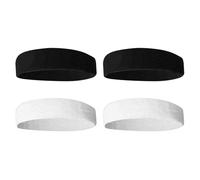 MEMOFYND 4 Pieces Of Sports Headbands, Sweat-Absorbent Headbands, Soft Elastic Headbands, Suitable For Fitness, Yoga, Running, Basketball