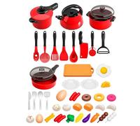 MEMOFYND 44 Pieces Of Kitchenware Models, Mini Simulation Kitchenware, Children'S Preparation Games, Creative Children'S Toys, Children'S Cooking Toys