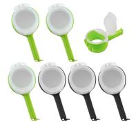 MEMOFYND 6 Pieces Snack Bag Sealing Clips, Food Bag Closing Clips, Sealing Clips With Dispenser, Reusable Sealing Clips, Multifunctional Sealing Clips