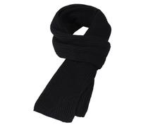 MEMOFYND Black Knitted Scarf - Fashionable Warm Winter Accessories